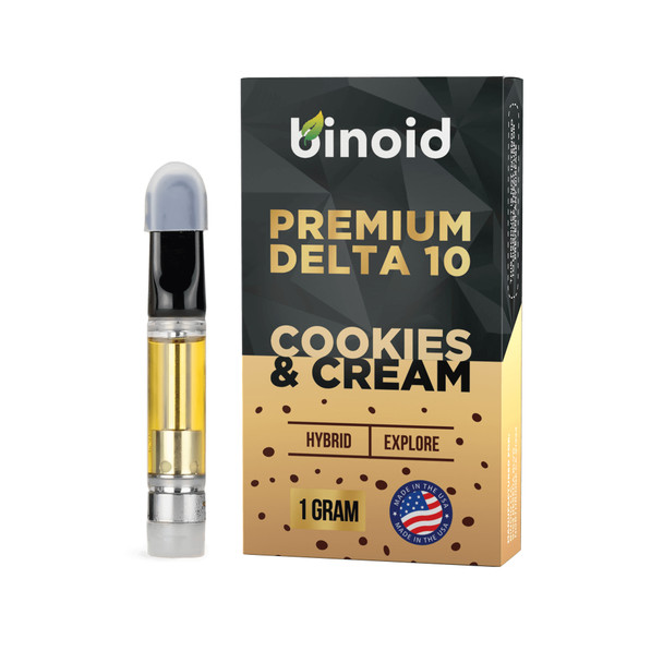 Binoid Delta 10 THC Vape Cartridge - Cookies & Cream