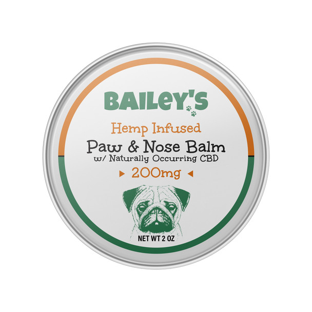 Bailey's Full Spectrum Hemp CBD Infused Paw and Nose Balm 2oz