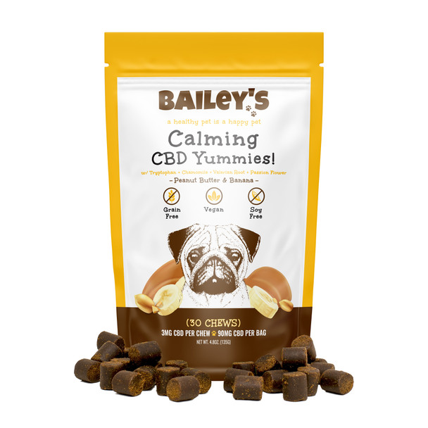 Bailey's Full Spectrum Hemp CBD Calming Yummies Small-Medium