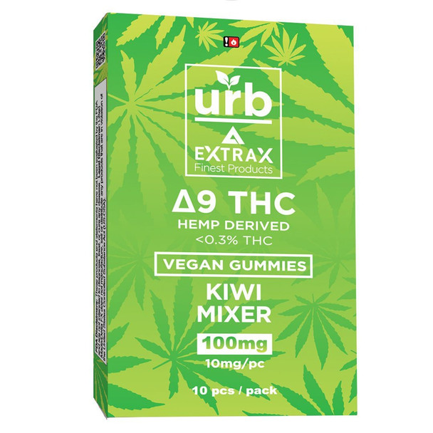 Delta Extrax + Urb Delta 9 THC Vegan Gummies - Kiwi Mixer