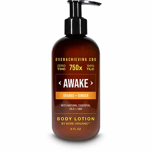Kore Organic Isolate Hemp CBD Lotion Awake - 8oz