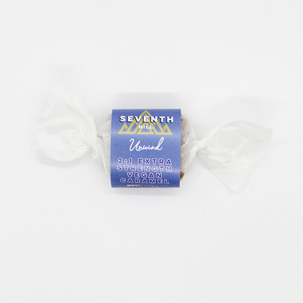 Seventh Hill Organic Delta 9 THC + CBD 2:1 Extra Strength Vegan Caramels - Unwind 1