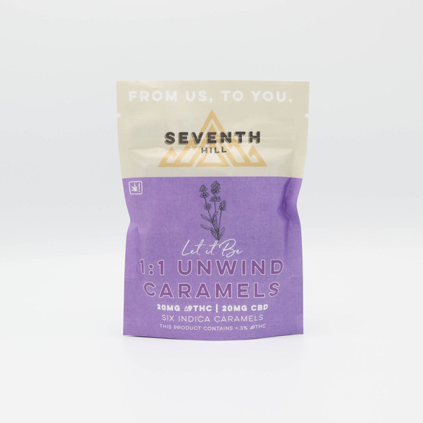 Seventh Hill Organic Delta 9 THC + CBD 1:1 Caramels - Unwind