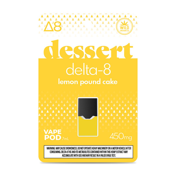 Wild Orchard Delta 8 THC Dessert Juul Compatible Pod - Lemon Pound Cake