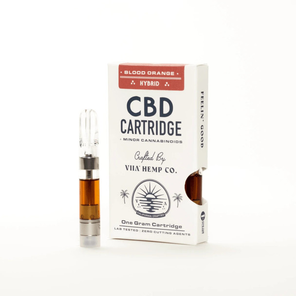 VIIA Broad Spectrum Hemp CBD Vape Cartridge - Blood Orange