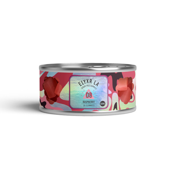 Elyxr Delta 8 THC Sugar-Free Gummies - Raspberry