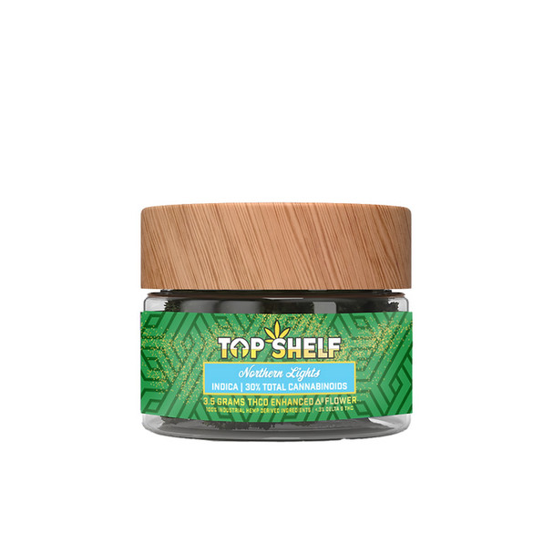 Top Shelf Hemp THC-O Infused Flower Northern Lights 3.5g