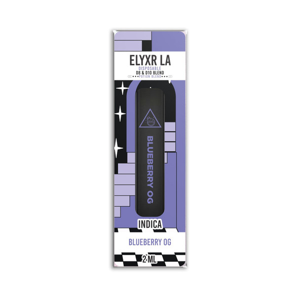 Elyxr Potion Blend Delta 8 + Delta 10 THC Disposable Vape Pen - Blueberry OG (Indica) 2ml