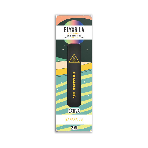 Elyxr Potion Blend Delta 8 + Delta 10 THC Disposable Vape Pen - Banana OG (Sativa) 2ml