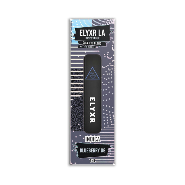 Elyxr Potion Blend Delta 8 + Delta 10 THC Disposable Vape Pen - Blueberry OG (Indica) 1ml