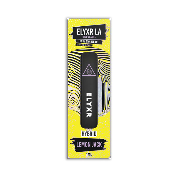 Elyxr Potion Blend Delta 8 + Delta 10 THC Disposable Vape Pen - Lemon Jack (Hybrid) 1ml