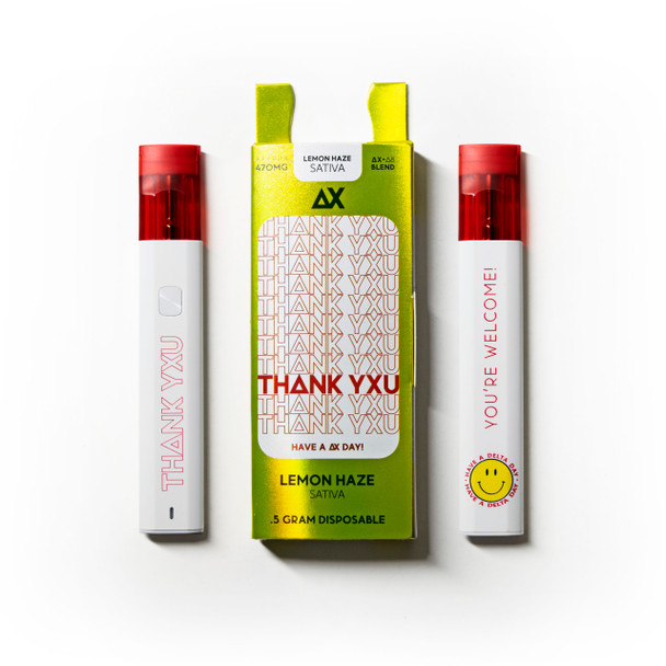 Thank You Delta 10 + Delta 8 Disposable Vape Pen - Lemon Haze (Sativa)