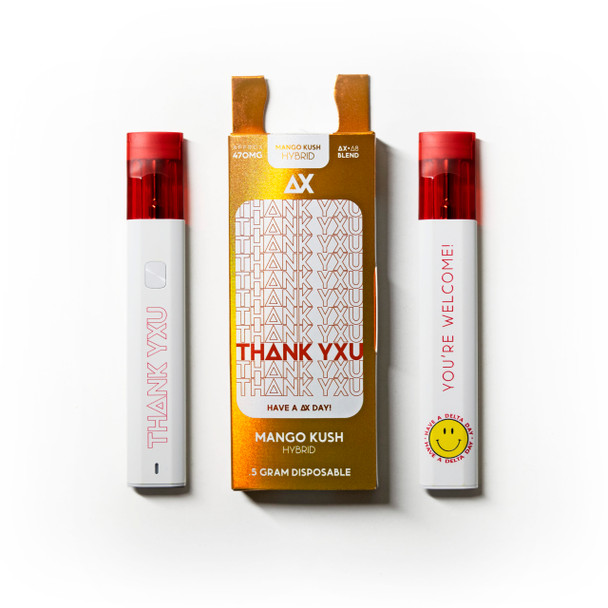 Thank You Delta 10 + Delta 8 Disposable Vape Pen - Mango Kush (Hybrid)