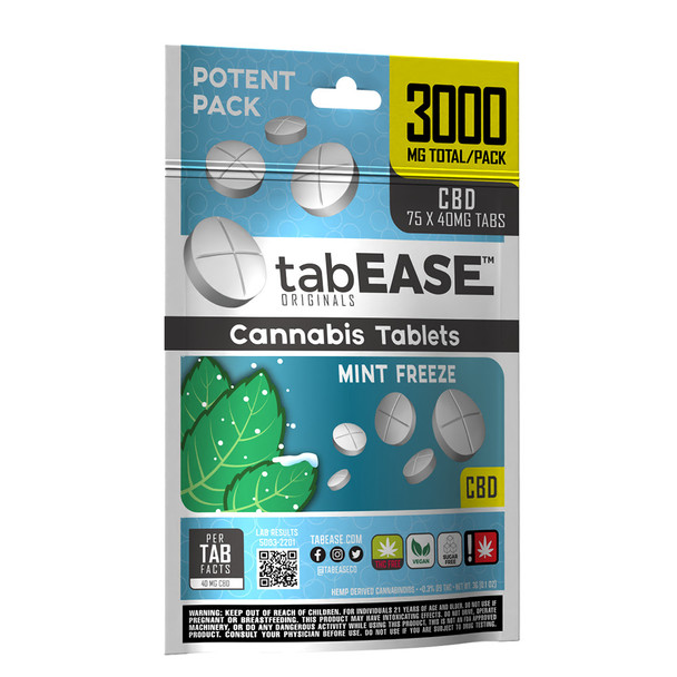 TabEASE Hemp CBD Isolate Mints - 75pcs