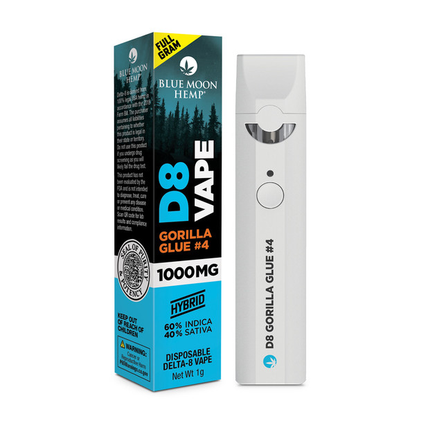 Blue Moon Hemp Delta 8 THC Disposable Vape Pen - Gorilla Glue #4