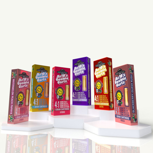 Mr. O's 4 in 1 THC-O + Delta 8 + Delta 10 + Live Resin Cosmic Vape Cart