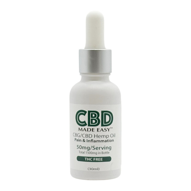 CBD Made Easy Pain & Inflammation CBG + CBD Hemp Oil