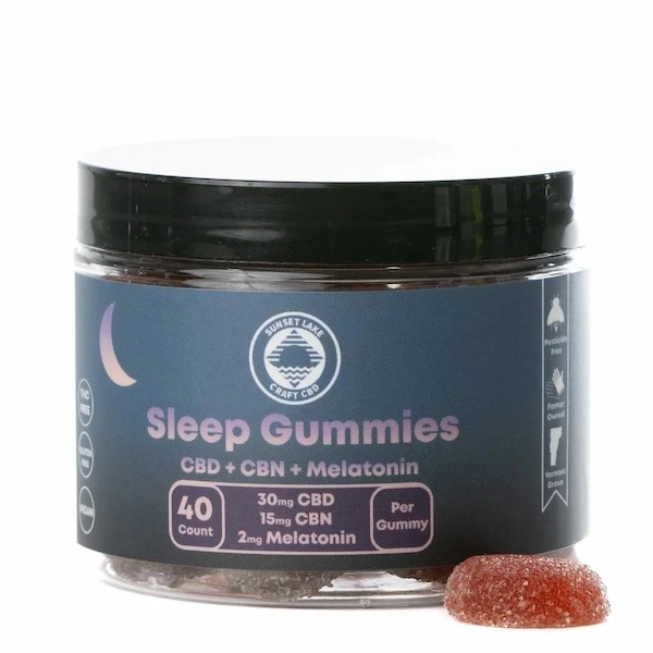 Sunset Lake CBD + CBN + Melatonin Sleep Gummies