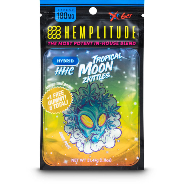 Hemplitude HHC Gummies - Tropical Moon Zkittlez (Hybrid)