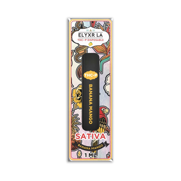 Elyxr 15% THC-P 1G Disposable Vape Pen - Banana Mango
