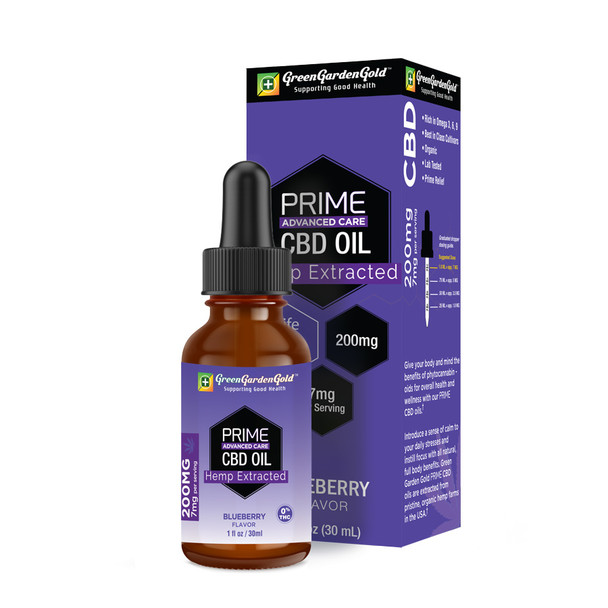 Green Garden Gold Prime Advanced Care Full Spectrum Hemp CBD Tincture Blueberry