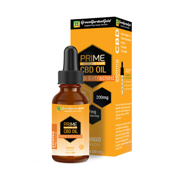 Green Garden Gold Prime Advanced Care Full Spectrum Hemp CBD Tincture Mango