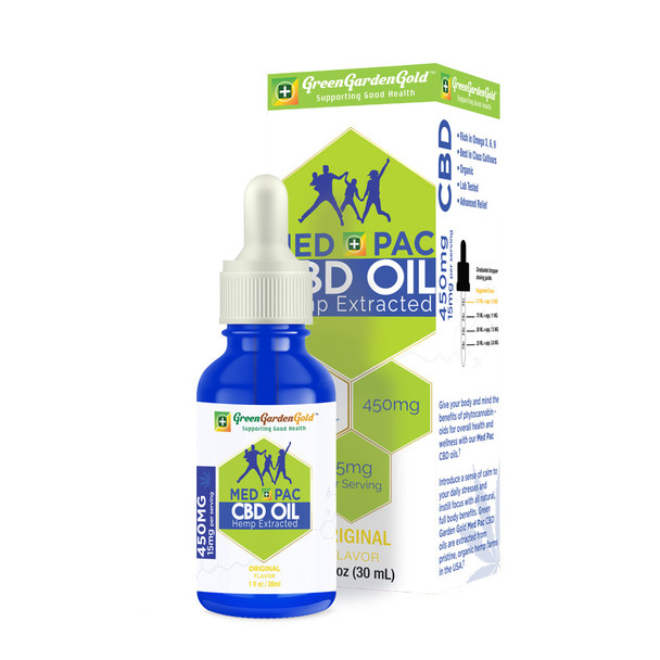 Green Garden Gold Med Pac Full Spectrum Hemp CBD Tincture Original