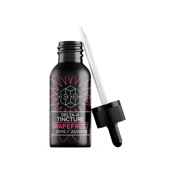 Hi On Nature Delta 8 THC Tincture - Grapefruit