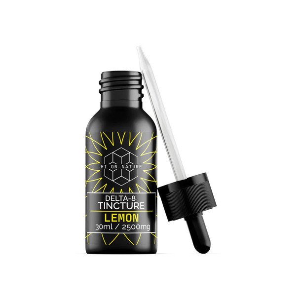 Hi On Nature Delta 8 THC Tincture - Lemon