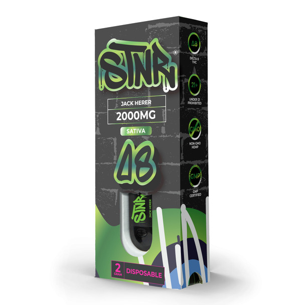 STNR Delta 8 THC 2 Gram Disposable Vape Pen - Jack Herer