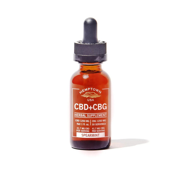 Hemptown USA CBD + CBG Tincture - Spearmint 2500mg