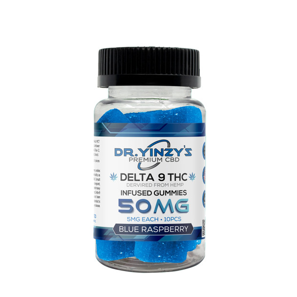 Dr. Yinzy's Delta 9 THC Gummies - Blue Raspberry