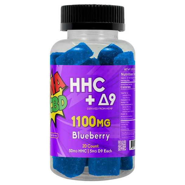 KMA CBD Delta 9 THC + HHC Pectin Gummy - Blueberry
