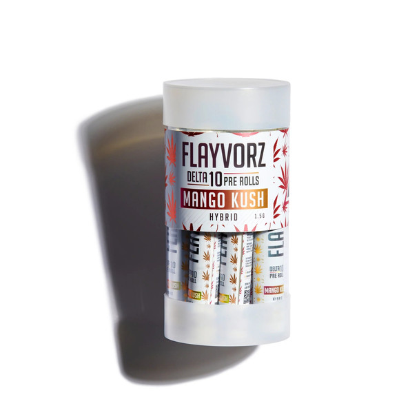 Flayvorz Delta 10 THC Flower Pre-Roll - Mango Kush 10 Pack