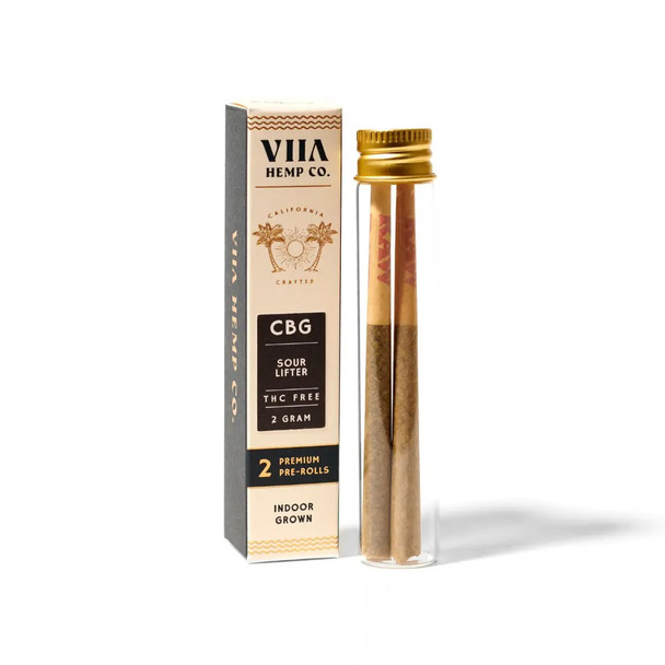 VIIA CBG Premium Indoor Grown Sour Lifter Pre-Rolls