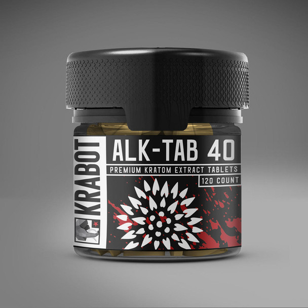 Krabot Alk-Tab 40 Premium Kratom Extract Tablets - 120 Count