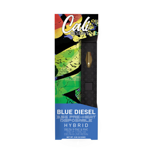 Cali Reserve D9 + PHC + THC-P + THC-JD + D8 Live Resin Disposable Vape Pen - Blue Diesel