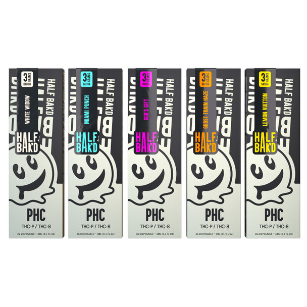 Half Bak'd PHC + THC-P + THC-8 3G Disposable Vape Pen