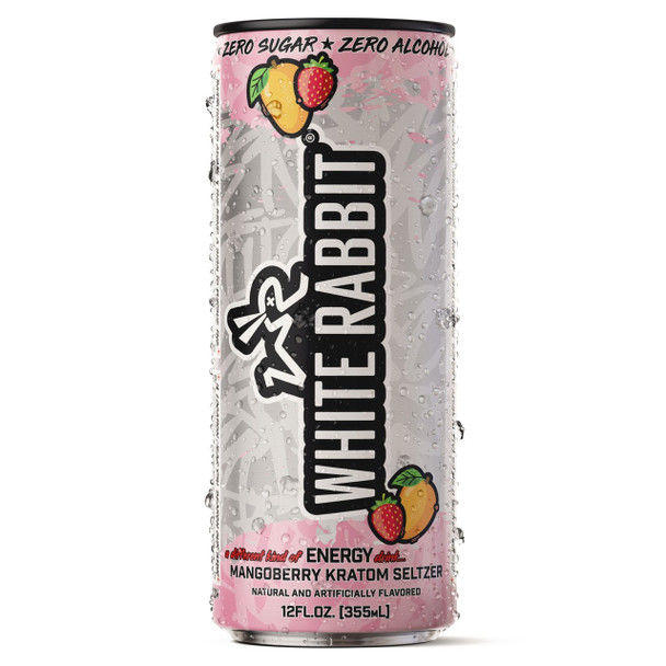 White Rabbit Energy Kratom Seltzer - Mangoberry