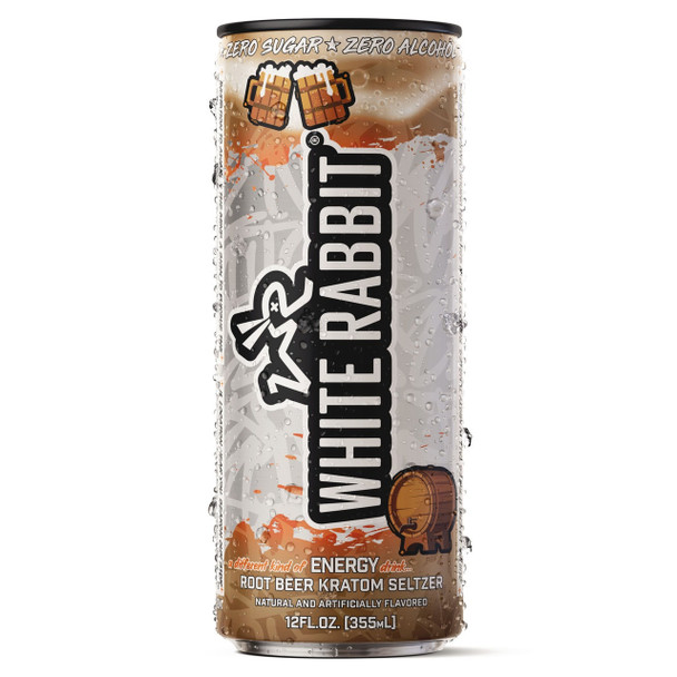 White Rabbit Energy Kratom Seltzer - Root Beer