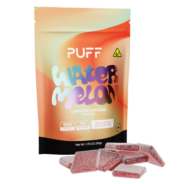 PUFF Delta 9 THC Cannabis Gummies - Watermelon