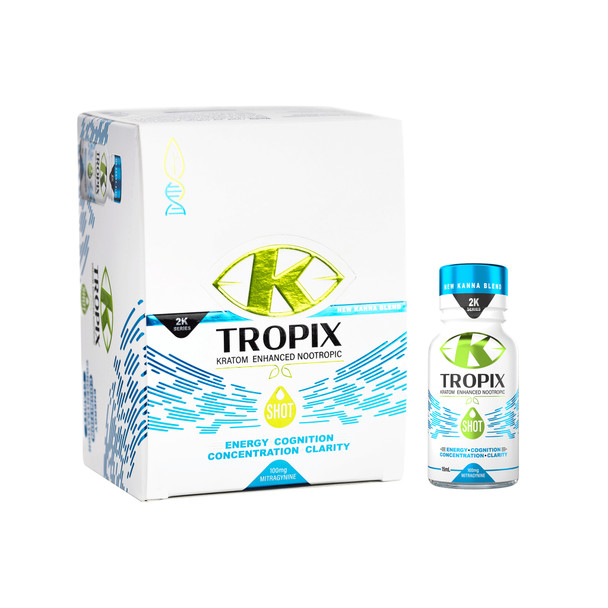 K-Tropix 2K Series Kanna Blend Kratom Enhanced Nootropic Shot