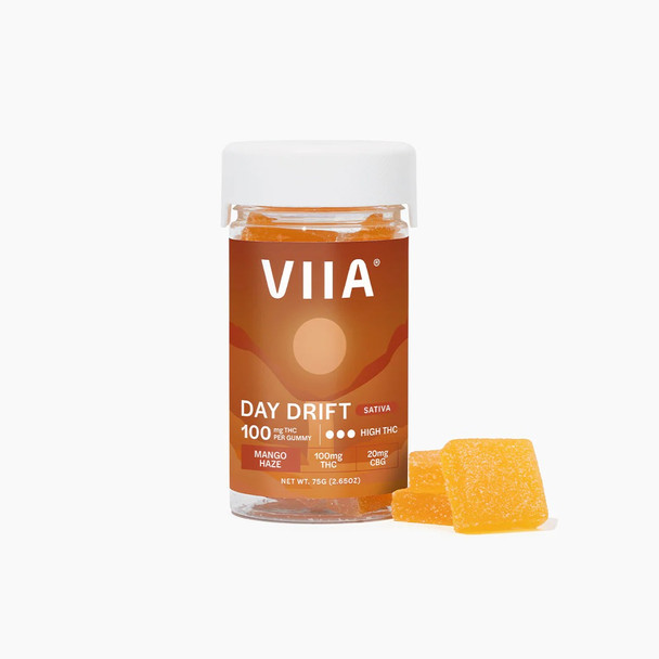 VIIA Day Drift Delta 9 THC Live Resin Gummies - Sativa