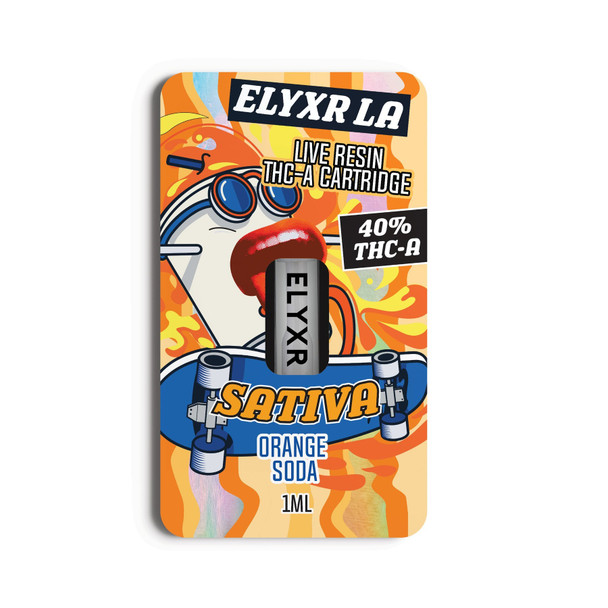 Elyxr Live Resin 40% THCA 1G Vape Cartridge - Orange Soda