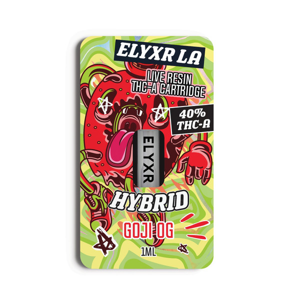 Elyxr Live Resin 40% THCA 1G Vape Cartridge - Goji OG