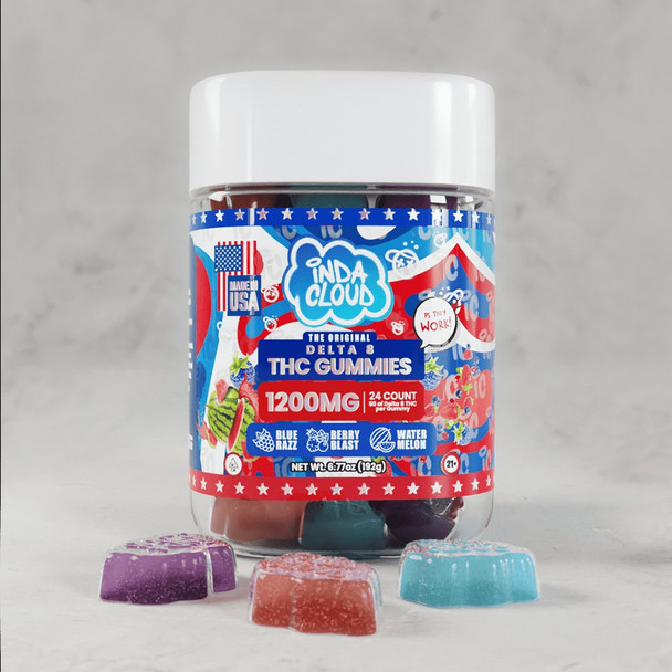 IndaCloud Delta 8 THC Vegan Gummies - 24 Count