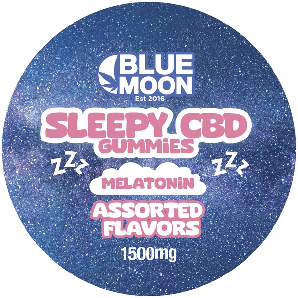 Blue Moon Hemp CBD Gummies with Melatonin - 1500mg