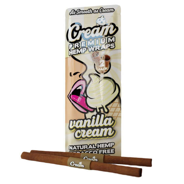 IndaCloud Terpene Infused Cream Premium Hemp Wraps - Vanilla Cream
