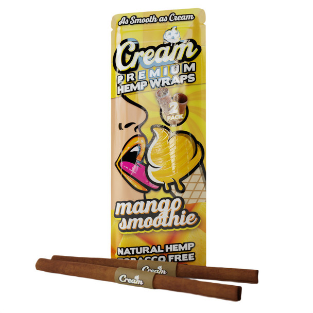 IndaCloud Terpene Infused Cream Premium Hemp Wraps - Mango Smoothie