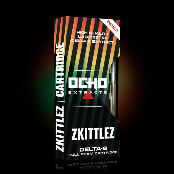 Ocho Extracts Delta 8 THC 1G Vape Cartridge - Zkittlez